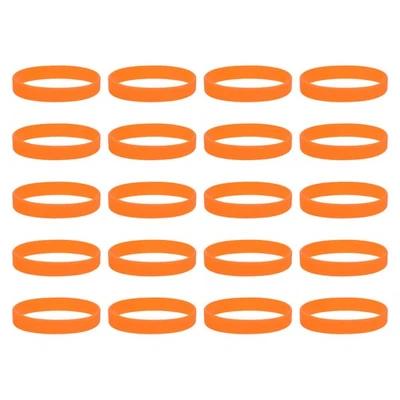 Bandas antideslizantes silicona 4", 20pzs, naranja, para libros - Imagen 1 de 4