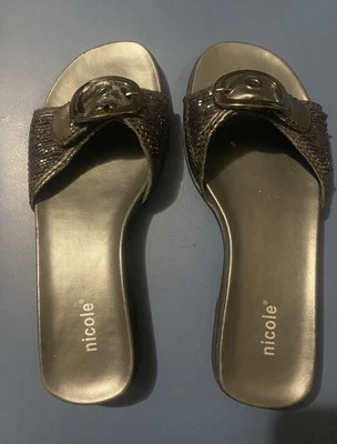 Women's Sandals Slip On. Size 6.  Nicole.  Well Built. - Image 1 of 4