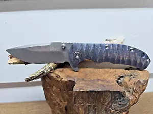Kizer Cutlery Ki401C1 Knife Rainbow Titanium Handle S35VN - Picture 1 of 18
