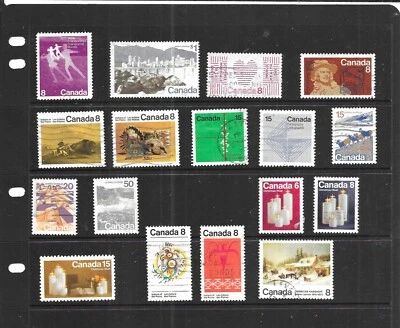 CANADA 1972. SELECTION OF 17. VERY FINE USED. AS PER SCAN. - Image 1 of 3