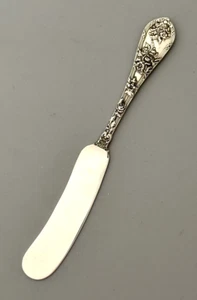 Original Durgin DAUPHIN Sterling Flat Handle Butter Spreader 6" - Picture 1 of 4