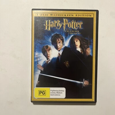 Harry Potter and the Chamber of Secrets (DVD, 2002) Region 4 PAL - Image 1 of 4