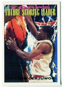 1993-94 Topps Gold #385 Hakeem Olajuwon Houston Rockets - Future Scoring Leader - Bild 1 von 2
