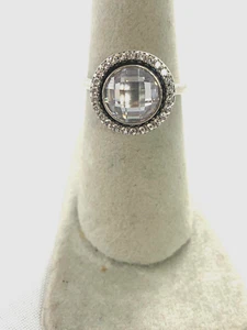 Pandora Round Sparkle Halo Ring Size 54/7  - Picture 1 of 3
