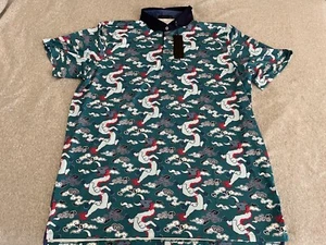 Greyson Wolf Slayer Jungle Golf Polo Shirt Mens 2XL XXL NWT - Picture 1 of 5