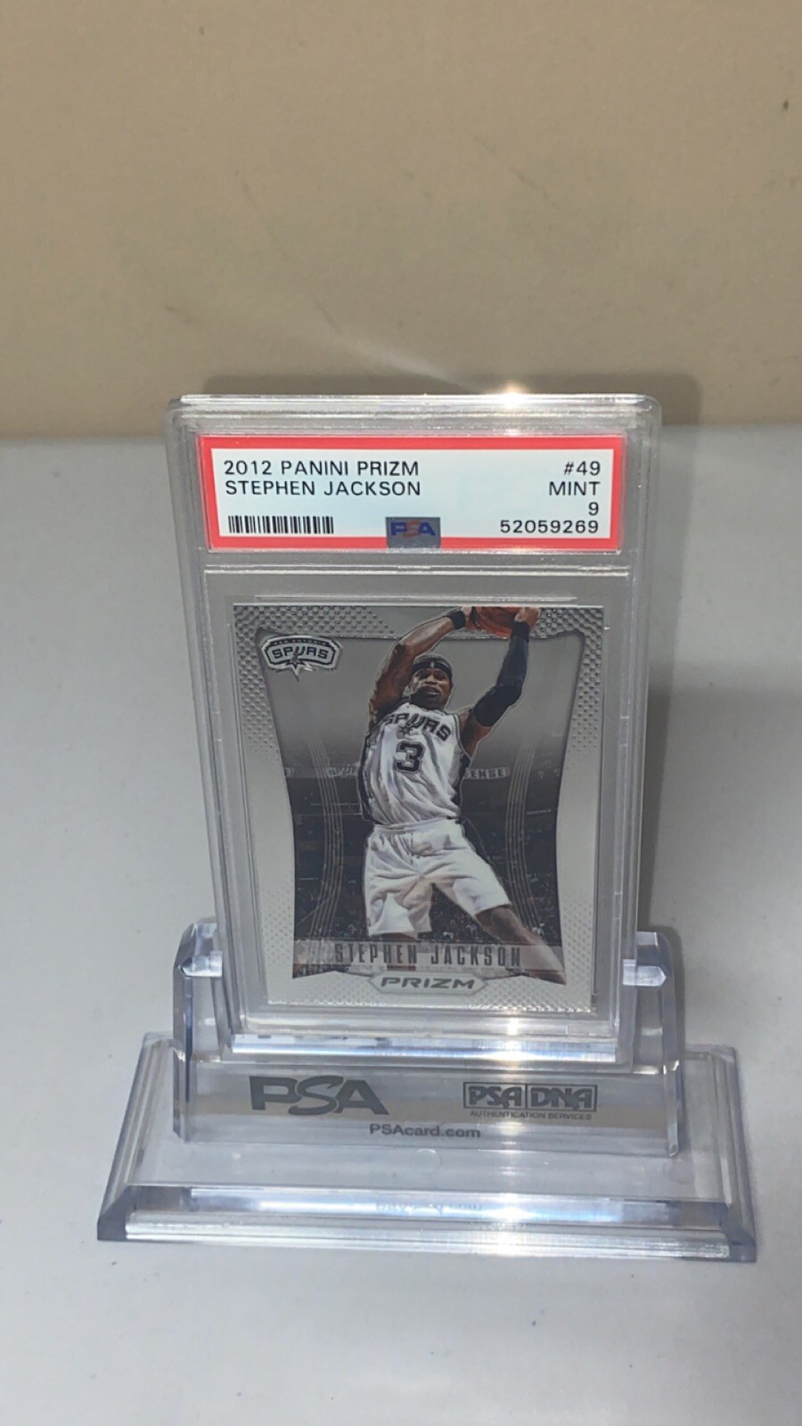 2012-13 Panini Prizm Stephen Jackson Base Prizm PSA 9 MINT #49- LOW POP!