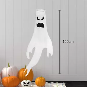 Halloween Ghost Windsocks Hanging Decorations Flag Wind Socks For Outdoor Decor - Picture 1 of 4