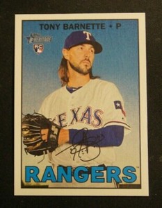 2016 Topps Heritage "HIGH NUMBER" Texas Rangers - TONY BARNETTE (RC) #688