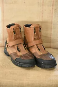 Polo Sport Ralph Lauren Work Boots Men’s Size10.5 D Leather Upper Lower 00000862 - Picture 1 of 9