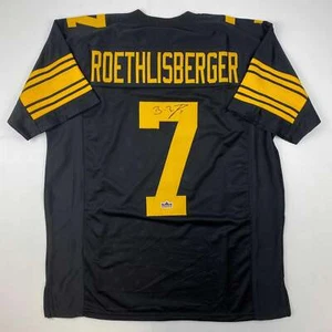 Facsimile Autographed Ben Roethlisberger Pittsburgh Color Rush Jersey Men's XL - Picture 1 of 4