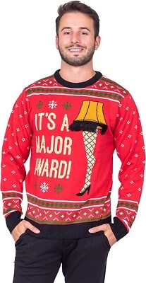 Adult Unisex Christmas Story Movie "It's A Major Award" Ugly Christmas Sweater - Image 1 of 4