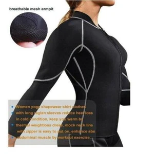 Sauna Anzug Jacke Reißverschluss Abnehmen Mann Fitness Kleidung Heiß Schweiß Silber - Bild 1 von 18