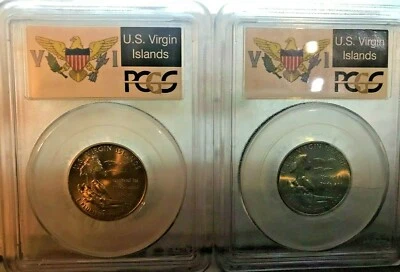 2009 P & D 25c U.S. Virgin Islands Quarter PCGS MS67 HIGH GRADE BUSINESS STRIKE - Image 1 of 4