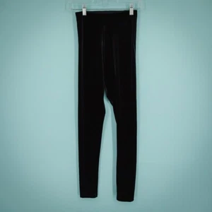 Commando Size Medium M Control Black Velvet High Waist Classic Pull On Leggings - Picture 1 of 3