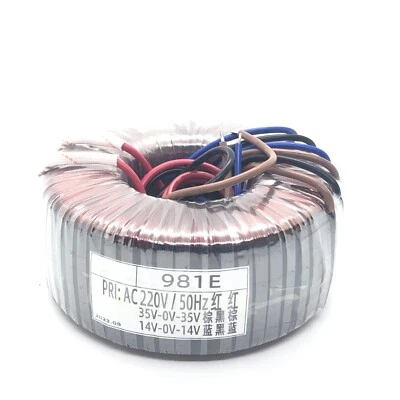 1) 981E Toroidal Transformer 150W Input 220V Output 35V-0-35V 14V-0-14V - Image 1 of 3