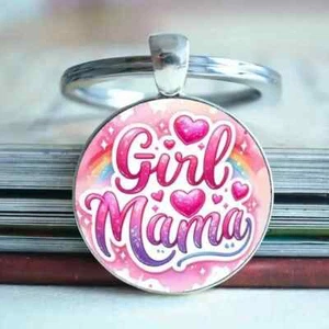 "Girl Mama" Heart Design Keyring Keychain Perfect Birthday or Mother'S Day Gift - Picture 1 of 4