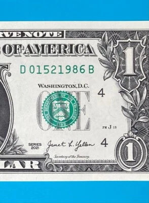 15 February 1986 : D 01521986 B BIRTHDAY Note $1 One Dollar Bill (_15/2/1986) - Image 1 of 3