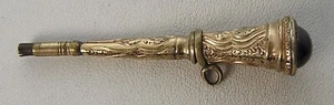 Victorian Gold Pinchbeck Ornate Pocket Watch Winding Key Amethyst End Stone 64 - Bild 1 von 9