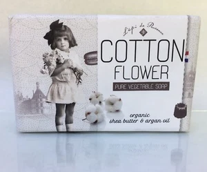 French Milled L'Epi de Provence Organic Shea Butter & Argan Oil Cotton Flower - Picture 1 of 6