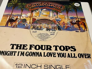 12" Inch - Soul / Funk - Four Tops - Tonight I'm Gonna Love You All Over - vg - Picture 1 of 3