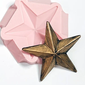 Große Lone Star Silikonform Gießform Seife Wachskerze Schokolade Harz Ton (942) - Bild 1 von 7