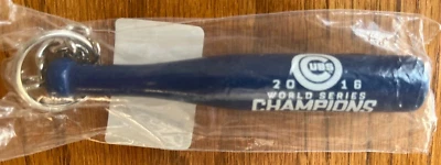 Chicago Cubs 2016 World Series Champions Blue Baseball Bat Keychain - Image 1 of 3