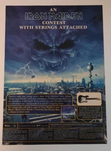IRON MAIDEN ~ "Fender Guitar Contest" ~ Vintage Magazine Print/Promo Ad 2000 - Picture 1 of 1