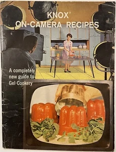 KNOX Gelatine On-Camera Recipe Cookbook Vintage 1960 - Imagen 1 de 8