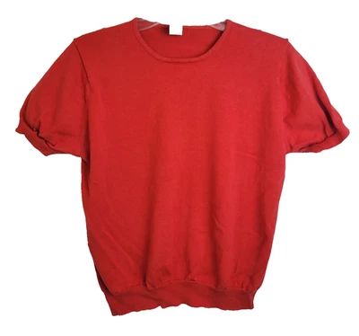 Top informal de colección Gap años 90 rojo cuello redondo tejido manga acanalada para mujer talla grande Foto 1 de 4