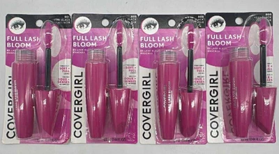 4PK Covergirl Full Lash Bloom By Lash Blast Mascara ~ 800 VERY BLACK ~ NEW - Image 1 of 2