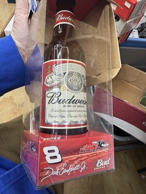 Dale Jr. #8 Budweiser 2002 Monte Carlo 1:64 scale car inside Beer Bottle - Image 1 of 4