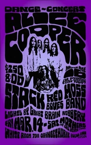 Alice Cooper 1969 Southern California Nightclub Framed Poster - Picture 1 of 2