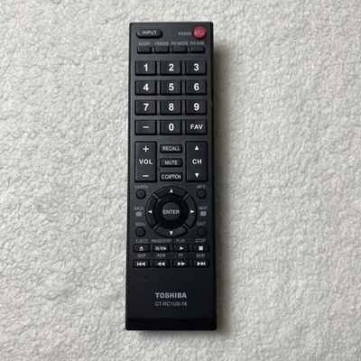 Mando a distancia Toshiba CT-RC1US-16 para 32L220U 43L420U 49L420U 50L420U Original Foto 1 de 4