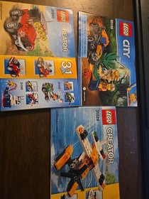 Lot of Lego 3 in 1 creator manuals 60156, 31040,31028 vehicle themed