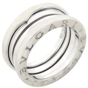 Bulgari BVLGARI ring BZERO 1 B-zero1 3 band K18WG white gold #49 Used HOUB-0 - Picture 1 of 8