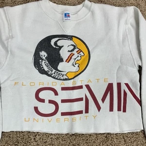 Sudadera de Colección 1984 Florida State Seminoles FSU Corte Talla S DOBLE CARA AÑOS 80 - Imagen 1 de 18