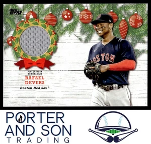 Tarjeta de béisbol Rafael Devers Jersey Relic 2022 Topps Holiday #WRC-RD Red Sox - Imagen 1 de 2