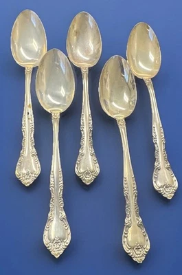 Colher de renda Gorham Alencon 6 polegadas  - Imagem 1 de 3