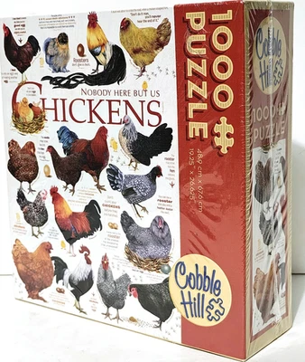 Cobble Hill - Nobody Here But Us Chickens - 1000 Piece Puzzle - New/Sealed  - Image 1 of 4