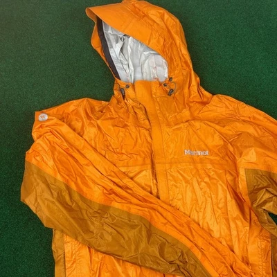 Chaqueta de lluvia ligera empaquetable con capucha naranja Marmot Foto 1 de 4