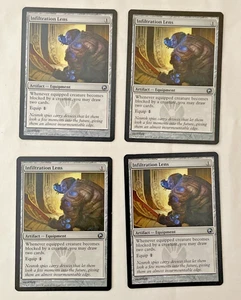 4x Infiltration Lens Scars of Mirrodin MTG Magic the Gathering LP - Picture 1 of 2