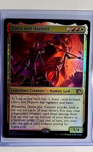 MTG Magic The Gathering MOM March of the Machine Promo Foil Djeru and Hazoret - Picture 1 of 2