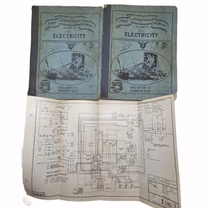1939 Ford Apprentice School Electrical Dept Text Book Vol 1 and 2 / 0224-cb - Picture 1 of 12