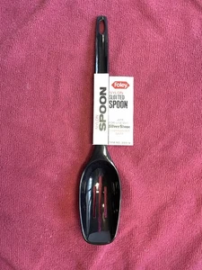 Vintage FOLEY Nylon Slotted Spoon Black 11” Never Used EC No. 26815 - Picture 1 of 9