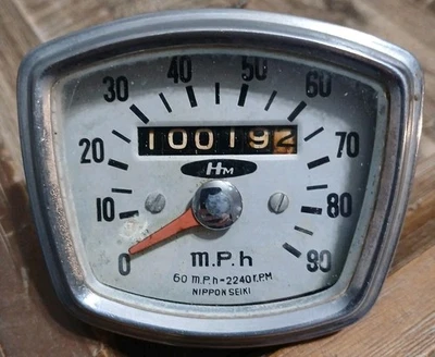 1959-64 Honda C-95 Baby Dream 150 Benly Speedometer  Used - Image 1 of 4