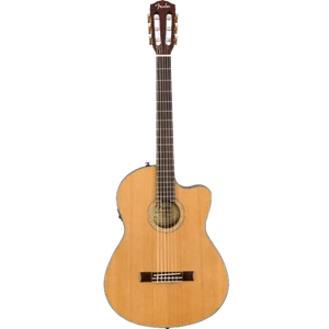 Fender CN-140SCE Nylon Thinline, Walnut Fingerboard, Natural w/Case - Picture 1 of 9