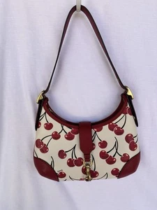 Coach x Keith Haring Cherry Print Hobo Bag J2481-CY936 No Tags - Picture 1 of 10
