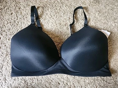 Auden Smooth Nursing Lightly Lined Demi Coverage Bra Black Size 38DD NEW - Image 1 of 4