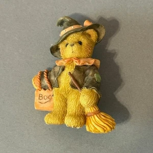 Vintage Cherished Teddies Halloween Pin Pinback Jewelry Witch Anthropomorphic - Picture 1 of 2