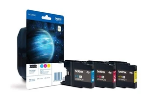 Brother LC-1280XLC/LC-1280XLM/LC-1280XLY Inkjet Cartridge, Cyan/Magenta/Yellow, - Photo 1/8